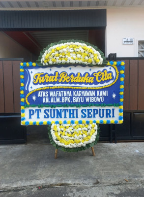 Papan Bunga Duka di Payung Sekaki